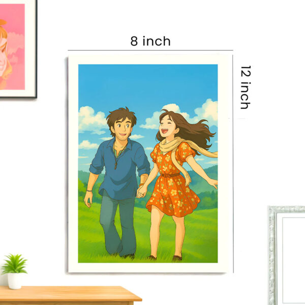 Personalized Ghibli Art Style Frame - 8x12" - Image 2