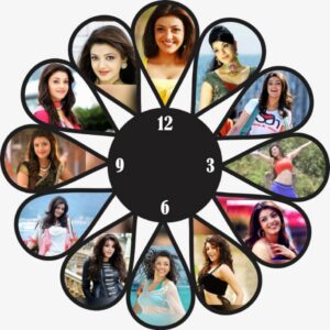 12 HOTO COLLAGE CLOCK