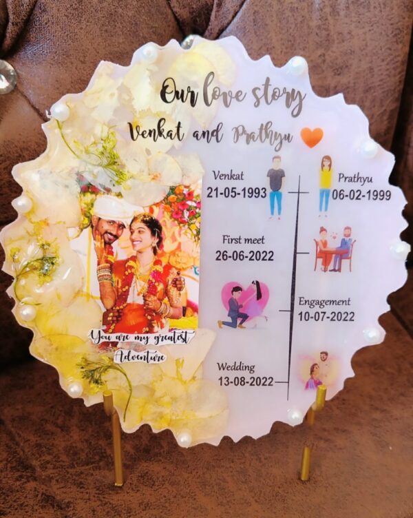 RESIN PHOTO FRAME love story