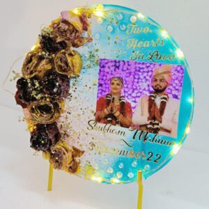 RESIN PHOTO 8inchi with led