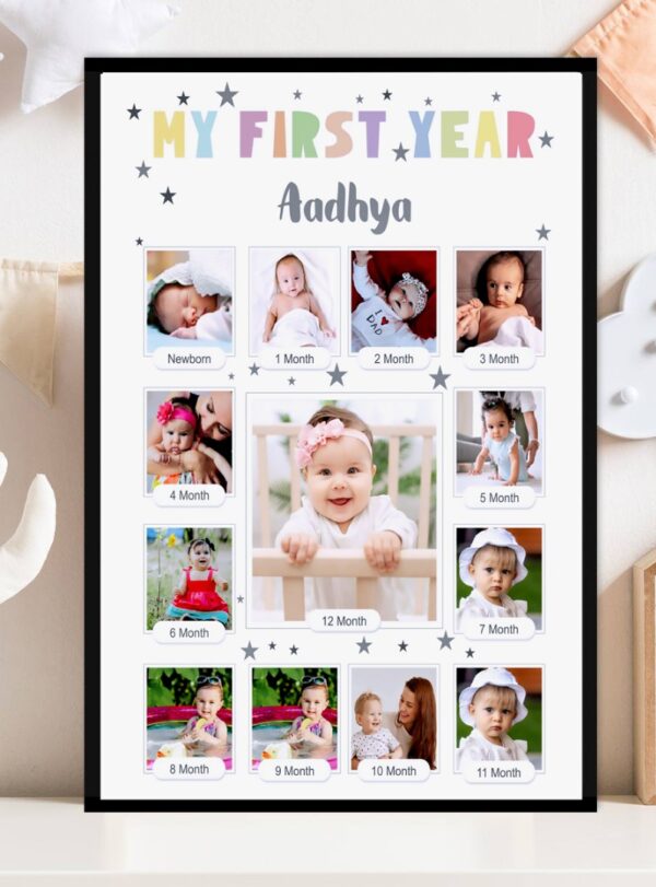 12X18 PHOTO WITH GLASS FRAME BABY
