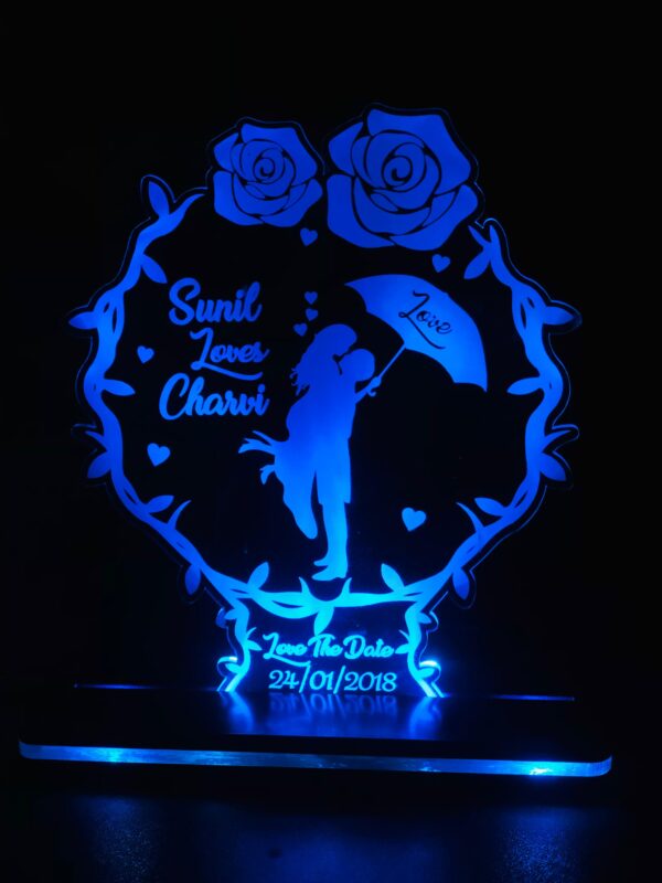 Led Acrylic Frame with Top Black Layer of MDF - Image 2