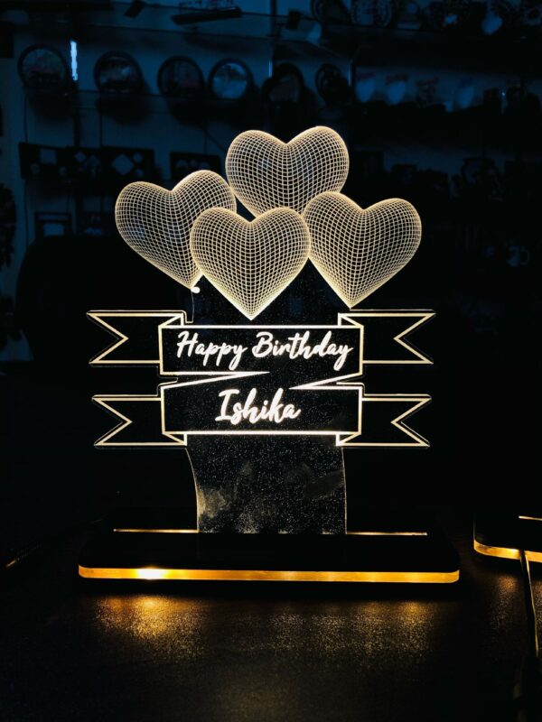 Led Acrylic Frame with Top Black Layer of MDF - Image 5