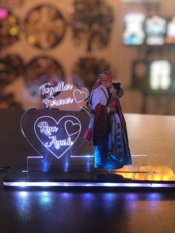 Led Acrylic Frame with Top Black Layer of MDF - Image 8