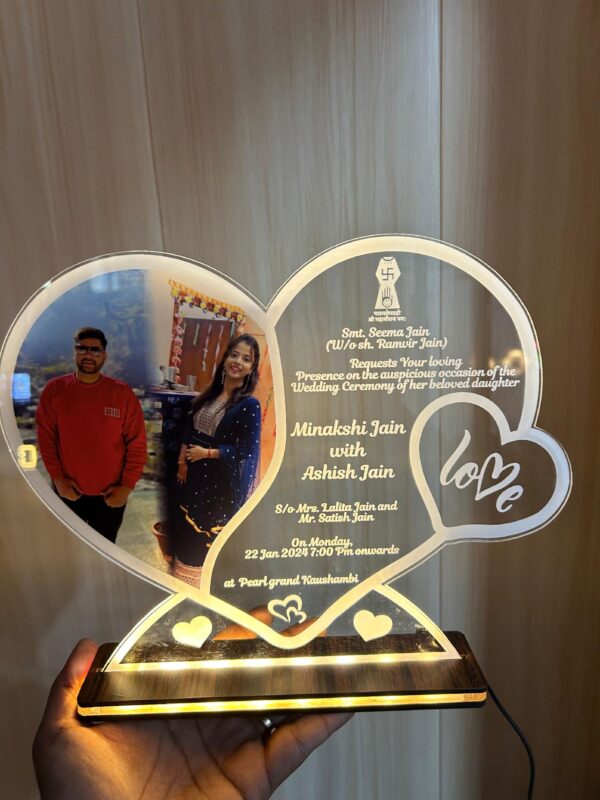 Led Acrylic Frame with Top Black Layer of MDF - Image 7