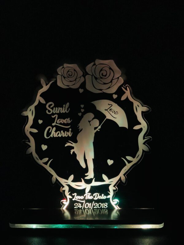 Led Acrylic Frame with Top Black Layer of MDF - Image 9
