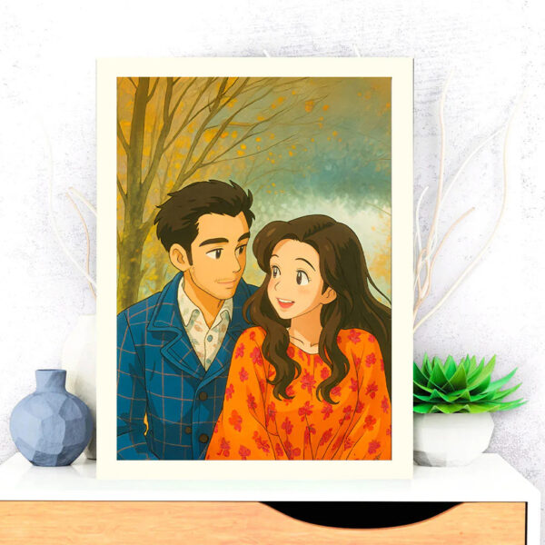 Personalized Ghibli Art Style Frame - 8x12"