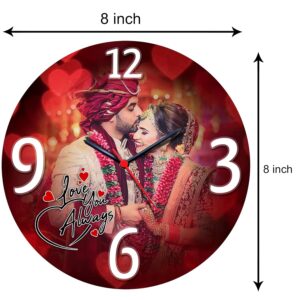 round clock 8x8