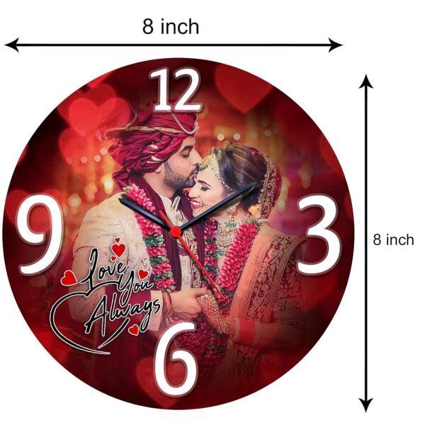 round clock 8x8