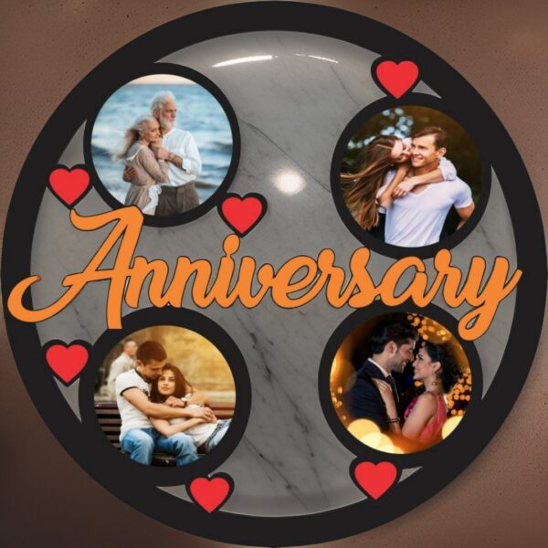 Anniversary Photo Ring Frame