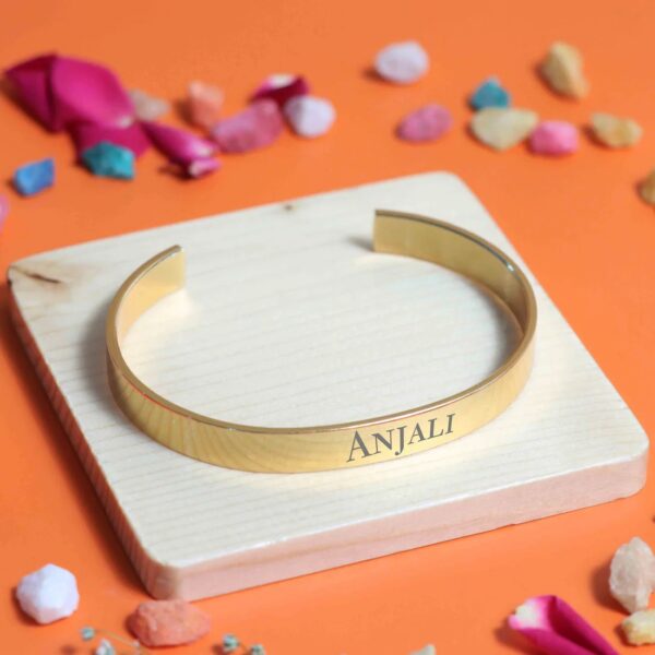 Brass kada with name - Image 3