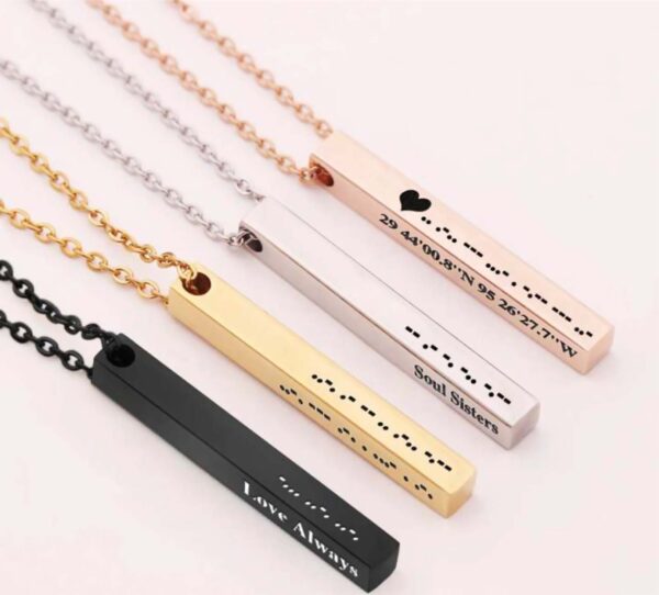 Bar pendent with name