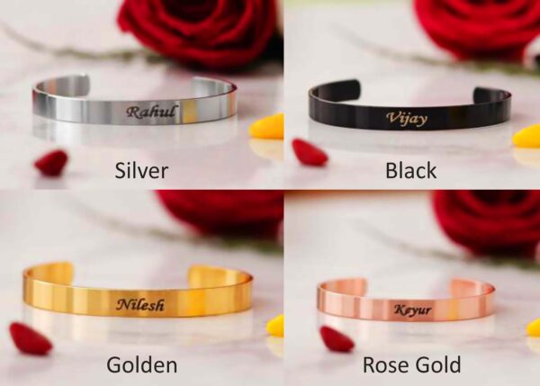 Brass kada with name