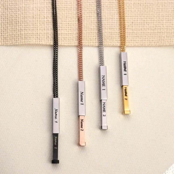 Bar pendent with Hidden name