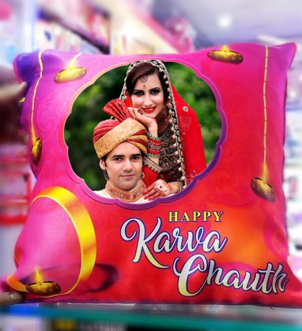Karva Chauth Photo Pillow