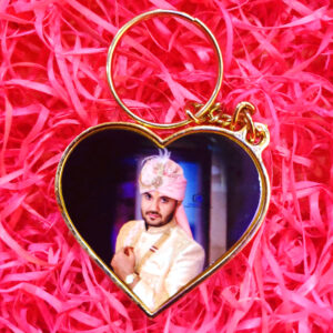 METAL HEART KEYCHAIN Golden