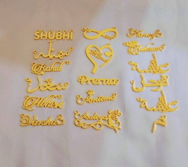 Enamel Name Necklace - Image 4
