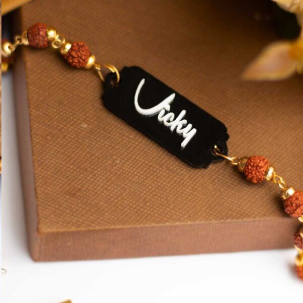 Acrylic name Rudrakash Rakhi  1.0