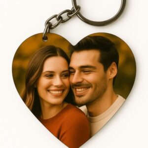 MDF HEART KEYCHAIN