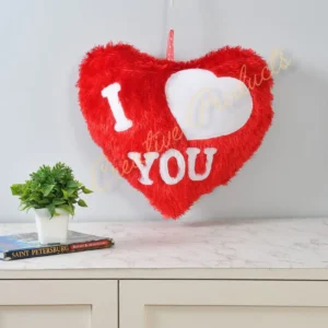 RED FAR HEART BIG SIZE PILLOW