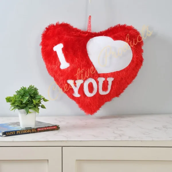 RED FAR HEART BIG SIZE PILLOW
