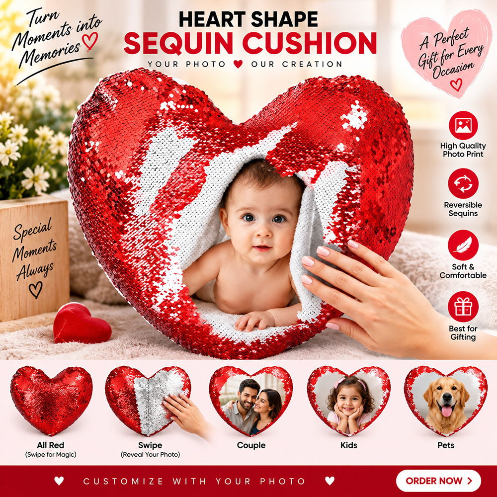 MAGIC GOLDEN HEART PILLOW