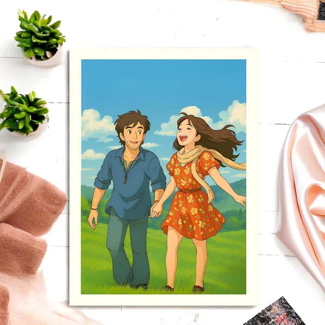 Personalized Ghibli Art Style Frame - 8x12" - Image 5