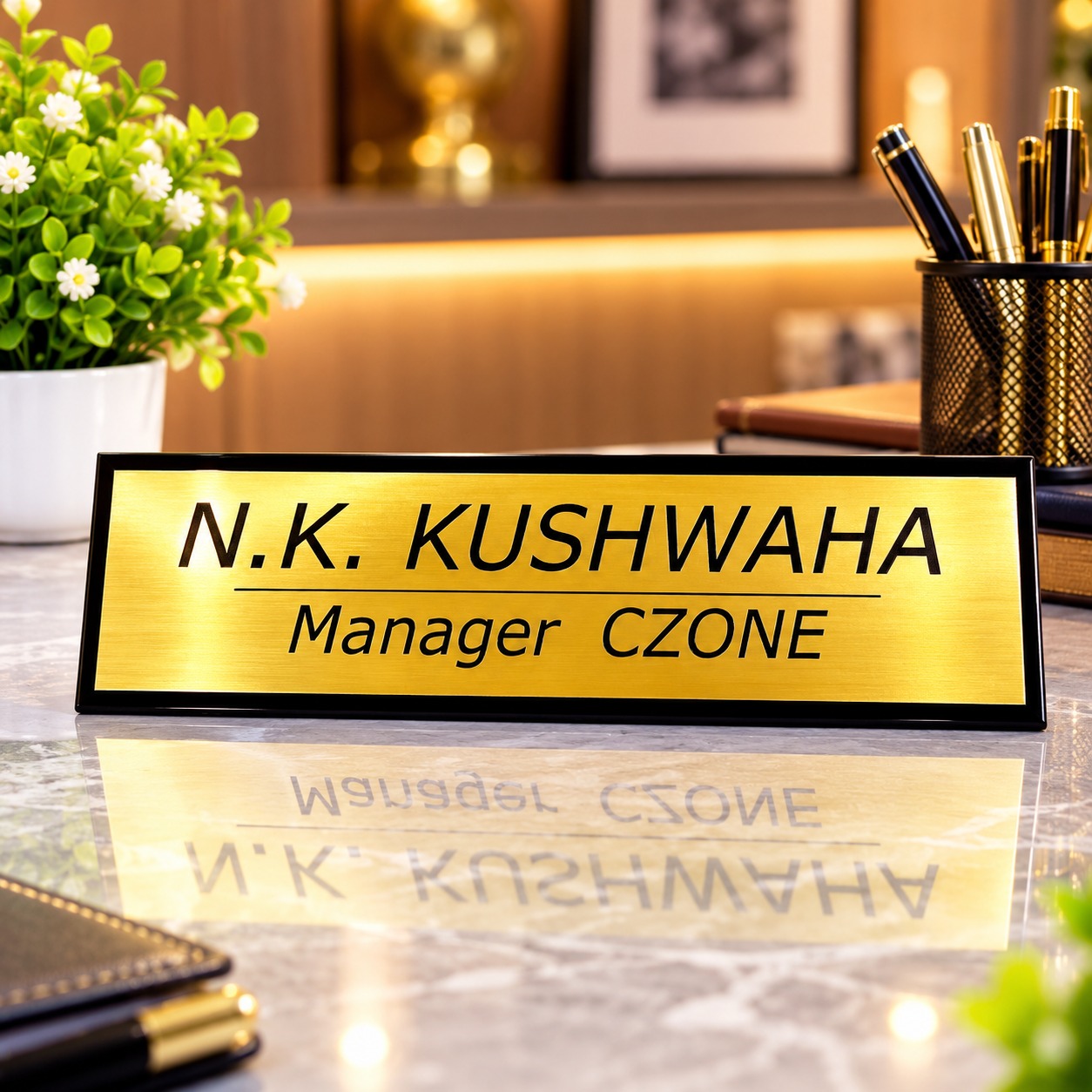 Business Desk Name Plate