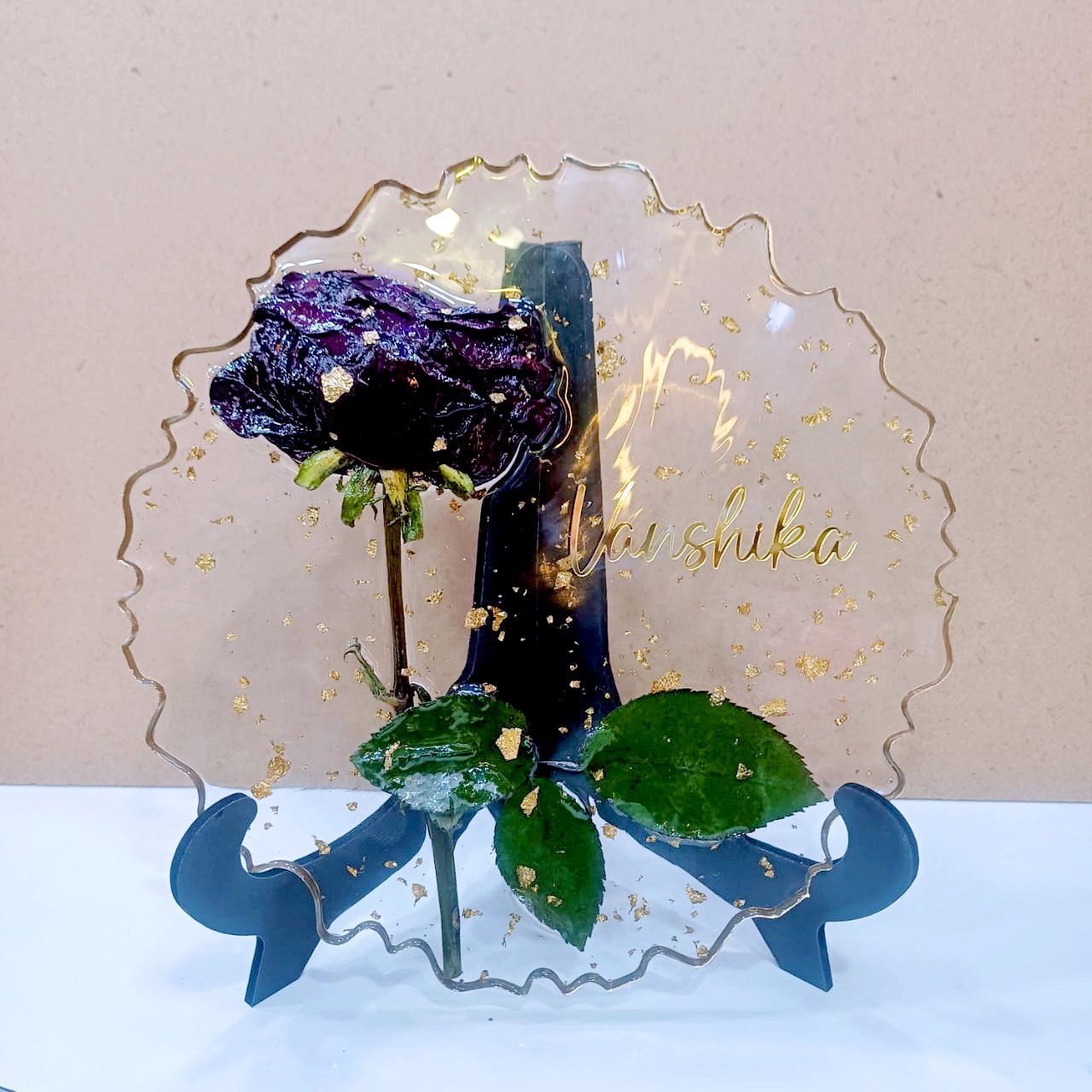 Engagement Flower Preserve 8x8 Inch