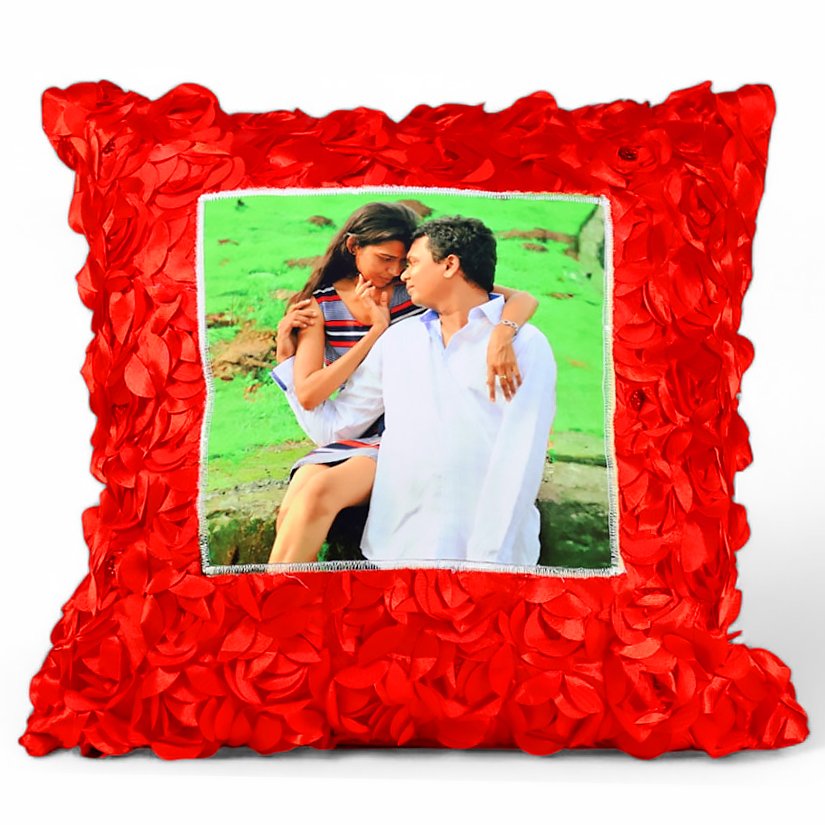 SQUARE ROSE PILLOW